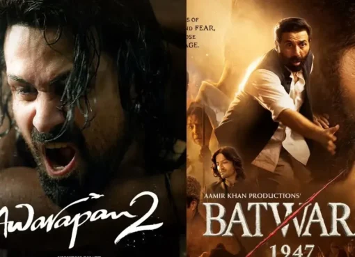 Box office numbers showing one movie with high earnings and another with lower earnings.