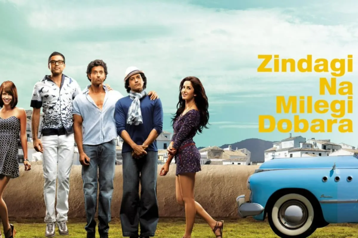 Collage of Bollywood movie posters featuring friends.