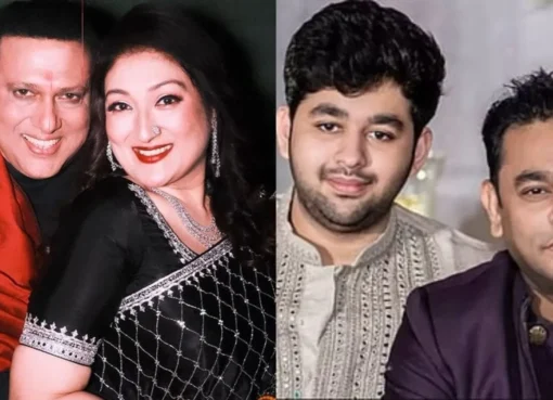 Collage of Govinda and AR Rahman's son AR Ameen.