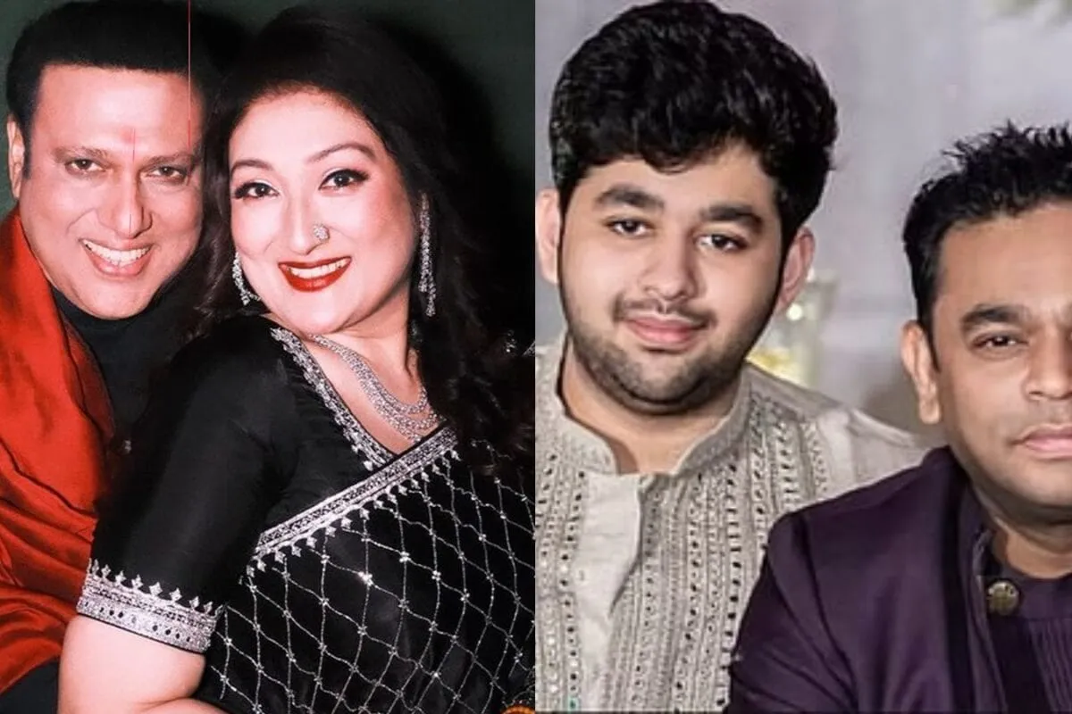 Collage of Govinda and AR Rahman's son AR Ameen.