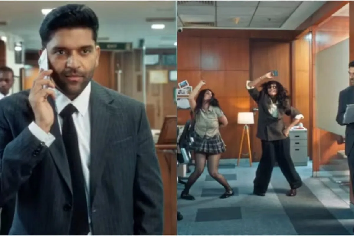 Guru Randhawa looking cool and confident, perhaps in a music video setting.