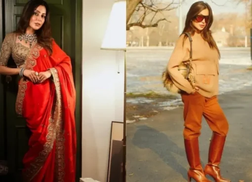 Sanskruti Jayana smiling in a stylish outfit.
