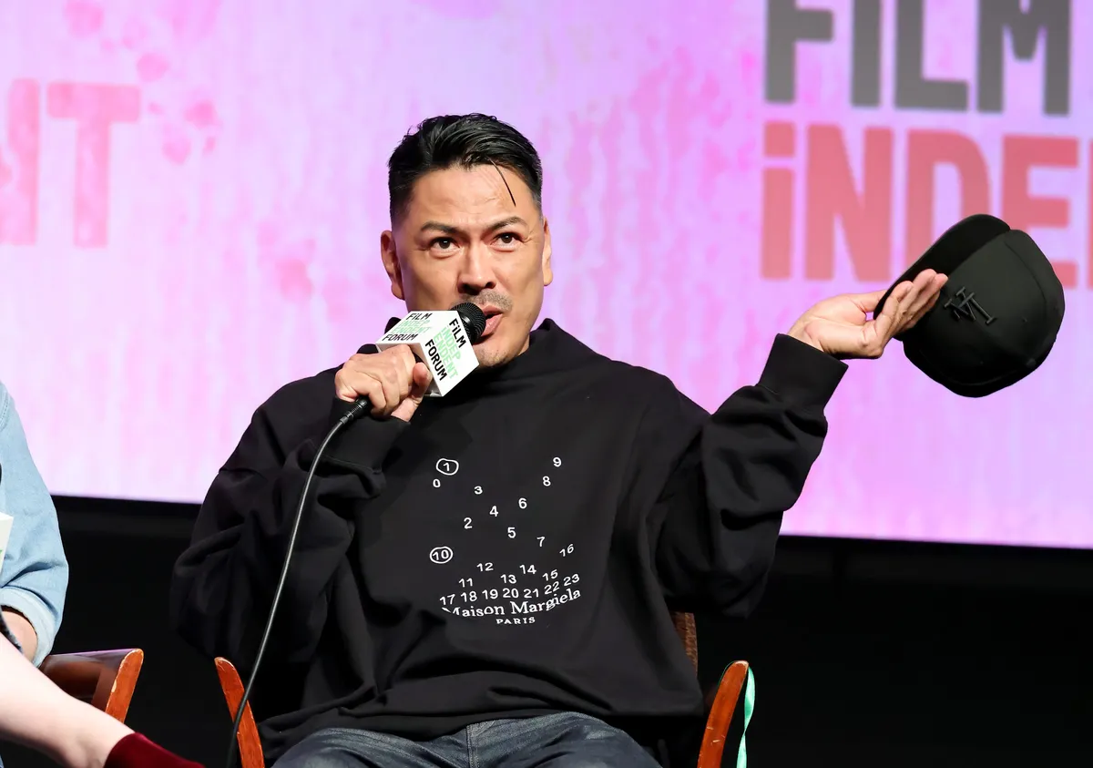 Split image featuring director Billy Luther and singer-songwriter Raye Zaragoza, with a subtle backdrop hinting at the Miss Navajo pageant or cultural elements.