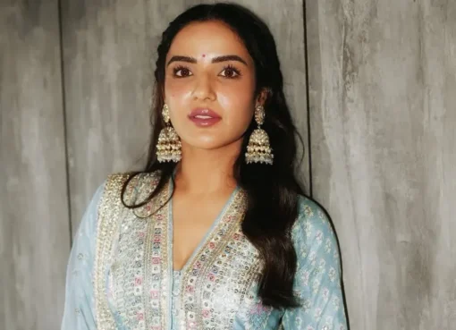 Jasmine Bhasin in a thoughtful pose, possibly from her film 'Judaa'.