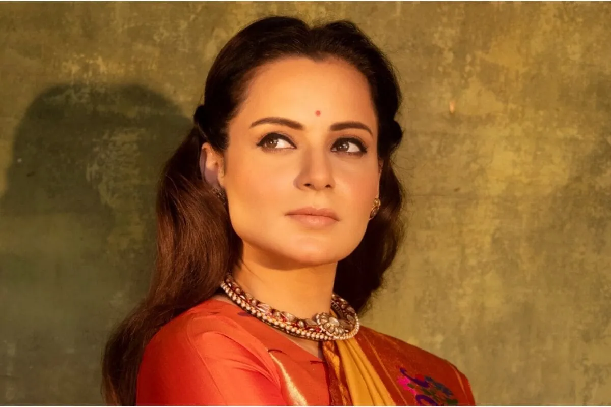 Kangana Ranaut speaking animatedly
