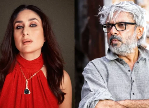 Kareena Kapoor Khan and Sanjay Leela Bhansali at a movie event