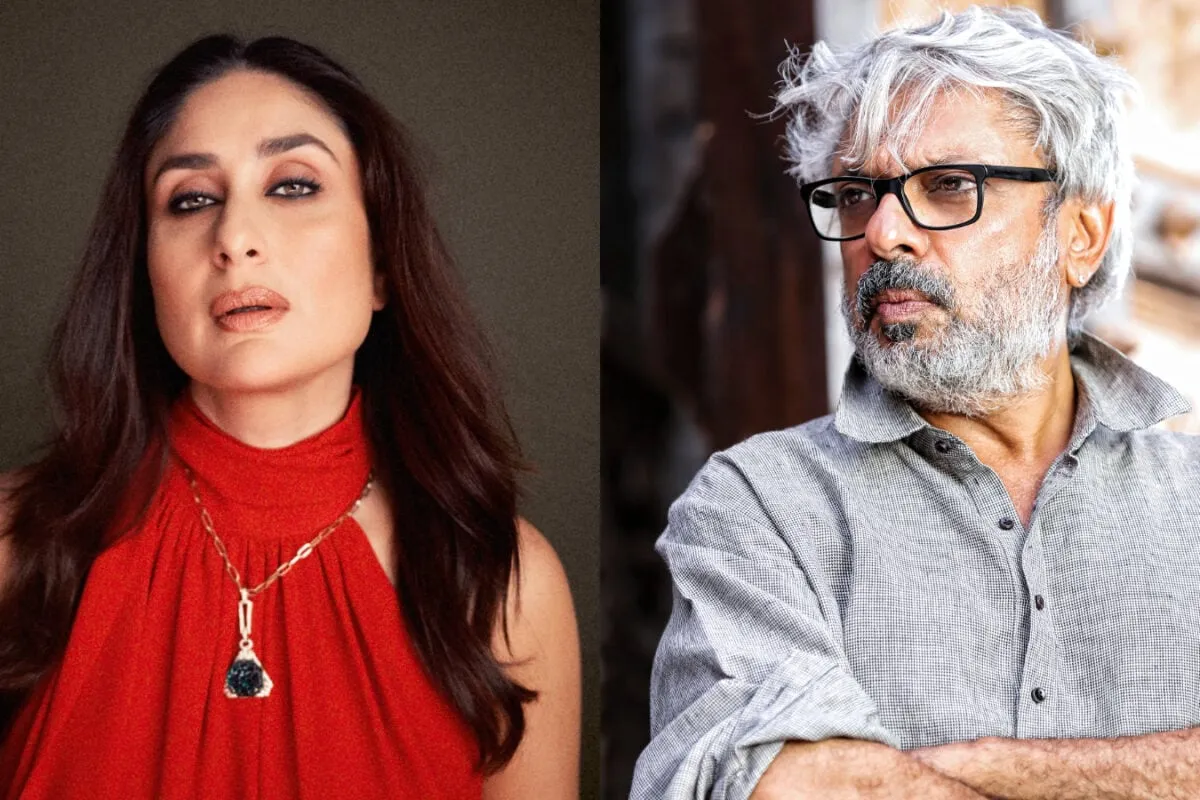 Kareena Kapoor Khan and Sanjay Leela Bhansali at a movie event