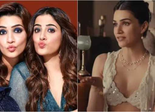 Kriti Sanon and Nupur Sanon smiling together.