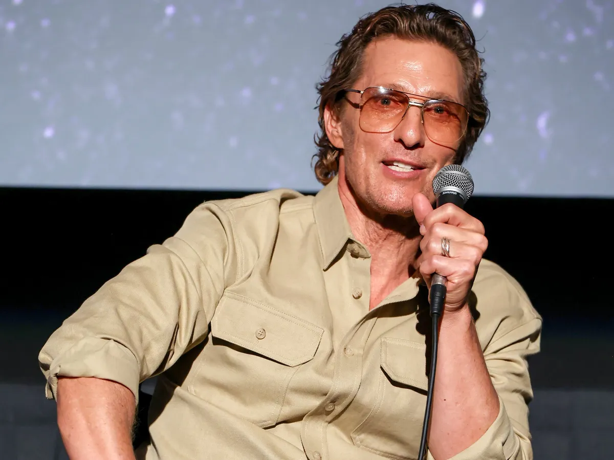 Matthew McConaughey smiling at the Filmland festival.