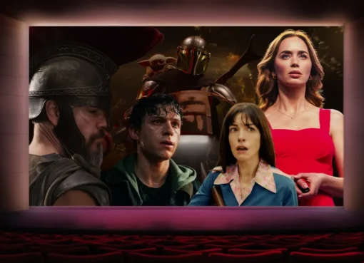 Movie theater marquee showing 'Summer Blockbusters' tickets available