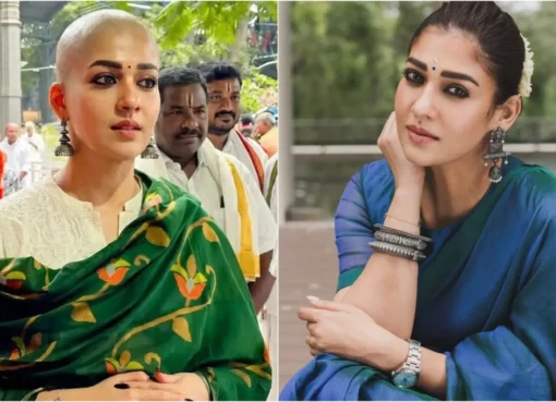 Nayanthara offering prayers at Tirumala temple