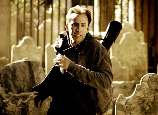 Nicolas Cage looking intense in National Treasure