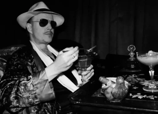 Tom Six, director of Human Centipede films, in a contemplative pose during his confessional documentary.