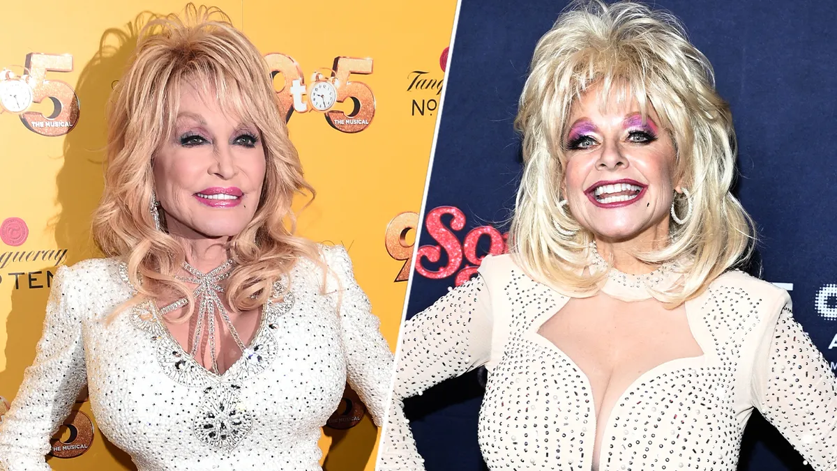A photo of a Dolly Parton impersonator.