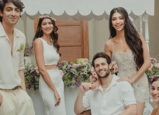 Alanna Panday, Ahaan Panday, and Ananya Panday reacting with joy to pregnancy news.
