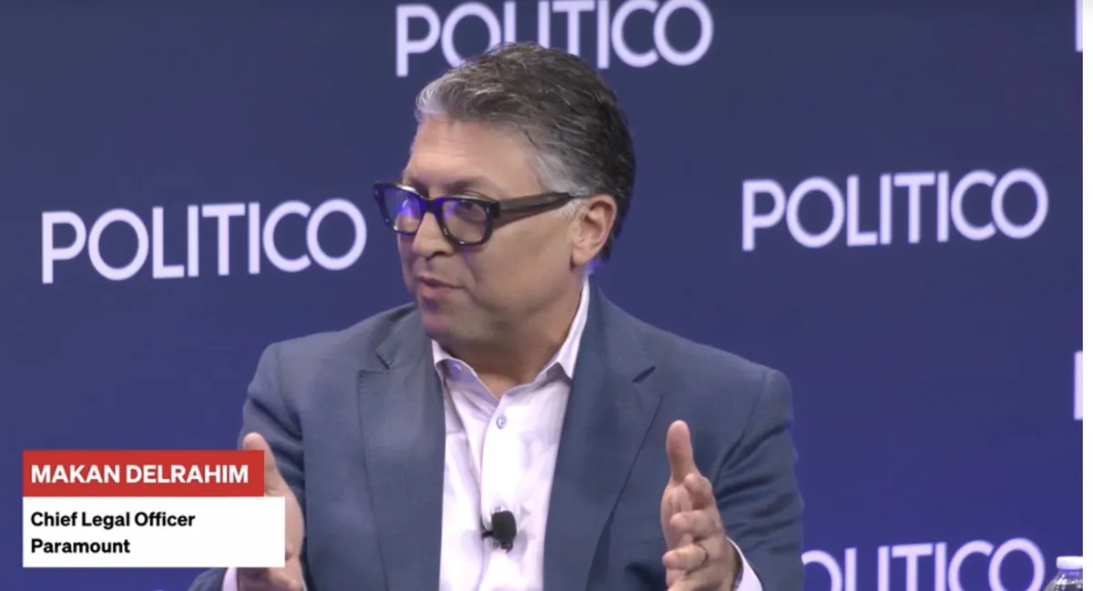 A person speaking at a podium at a conference.