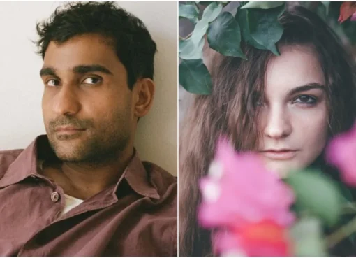 Close-up photo of singer-songwriter Prateek Kuhad looking thoughtfully at the camera.