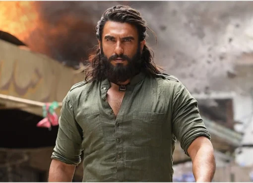 Ranveer Singh looking serious and thoughtful in a documentary.