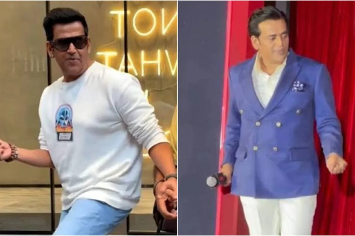 Ravi Kishan striking a pose with his distinctive 'Gucci Walk' expression.