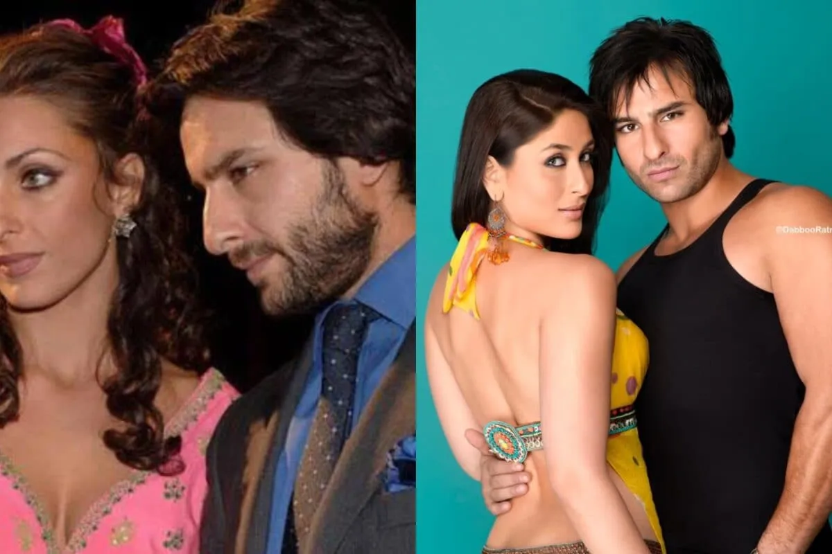 Photo of Saif Ali Khan and Kareena Kapoor from a photoshoot.