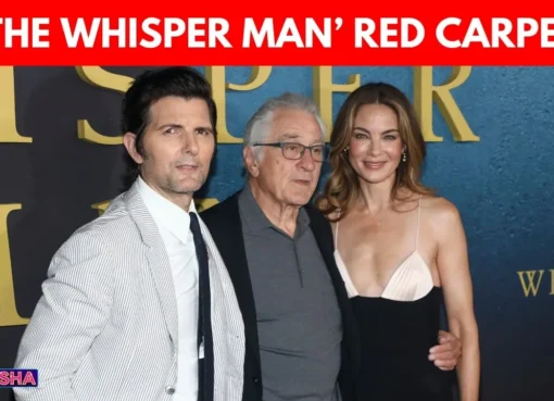 Robert De Niro, Adam Scott, and Michelle Monaghan attending 'The Whisper Man' premiere in New York.