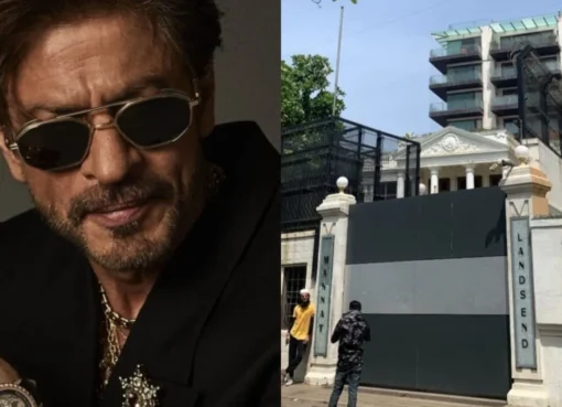 Shah Rukh Khan's Mannat mansion in Mumbai.