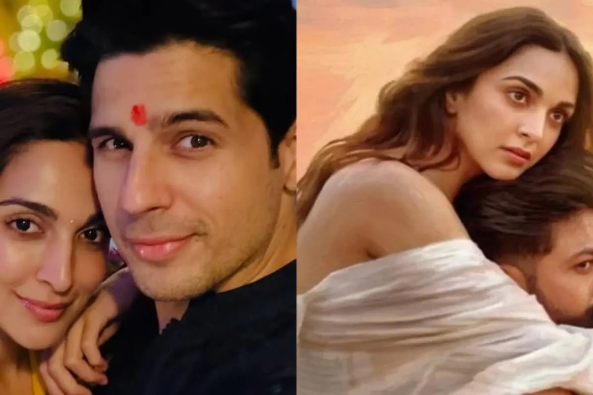 Sidharth Malhotra and Kiara Advani smiling at each other.