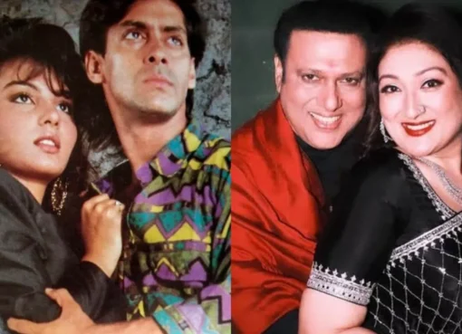 Somy Ali and Govinda side by side looking professional
