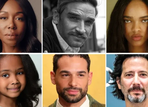Amanda Warren and Evan Jonigkeit starring in a sci-fi horror film.