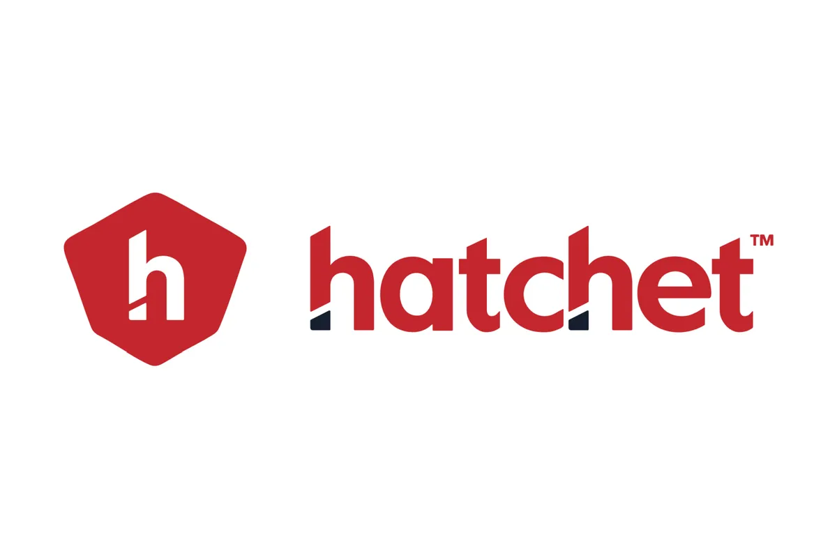 A modern, stylized graphic representing the new 'Hatchet' platform, possibly with an axe motif and digital elements for creators.