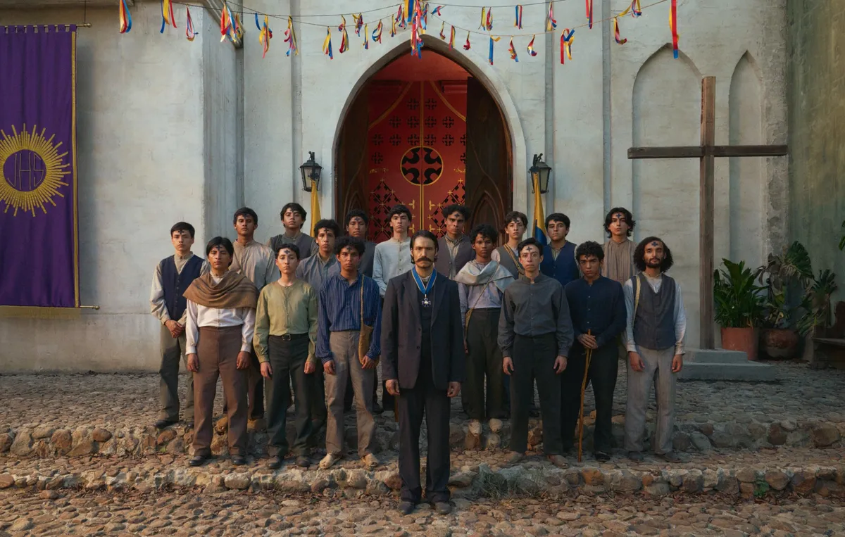 Promotional image showing cast members from Netflix's 100 Years of Solitude series.