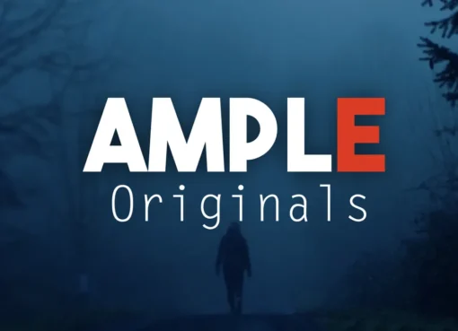 A person watching a dramatic true-crime series on a computer screen, with the YouTube logo visible.