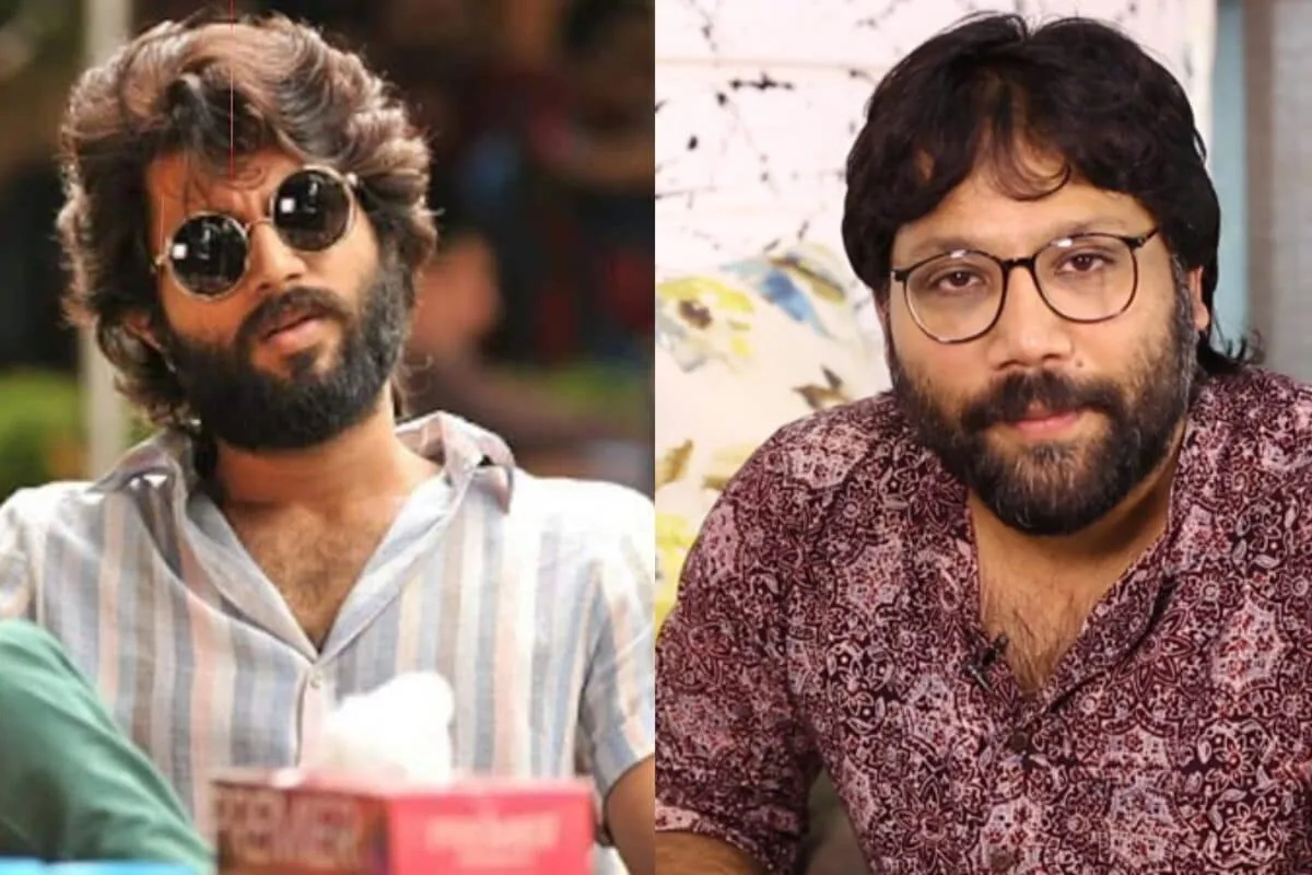 Vijay Deverakonda and Sandeep Reddy Vanga at an event.