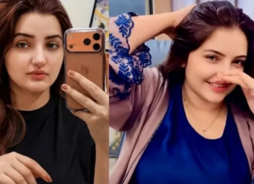 Portrait of Ayesha Gilamana, also known as Shamso Bibi, smiling in a vibrant setting, likely from one of her TikTok videos.