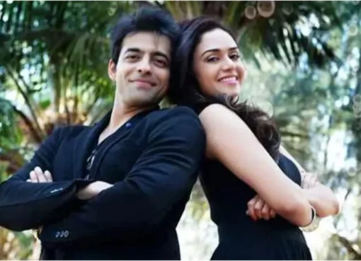 Amruta Khanvilkar looking serious and determined as she addresses rumors.