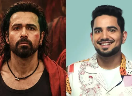 Emraan Hashmi and Samay Raina smiling, representing movie success and legal relief.