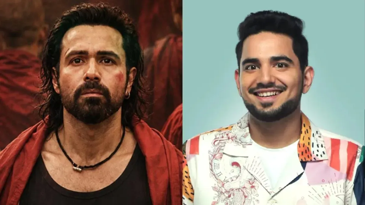 Emraan Hashmi and Samay Raina smiling, representing movie success and legal relief.