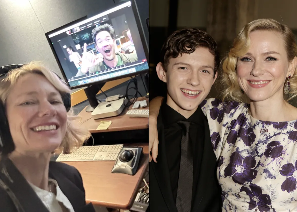 Naomi Watts recording lines virtually for her AI role in Spider-Man.