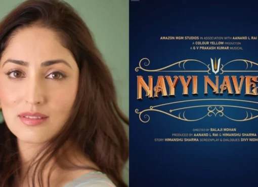 Yami Gautam smiling in a movie still.