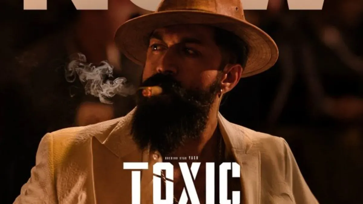 Actor Yash in a moody and gritty scene from the movie Toxic