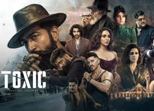 Yash and Kiara Advani in a still from the movie 'Toxic'.