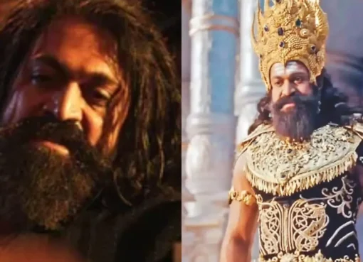Yash in a dark, intense avatar from the 'Toxic' movie trailer.