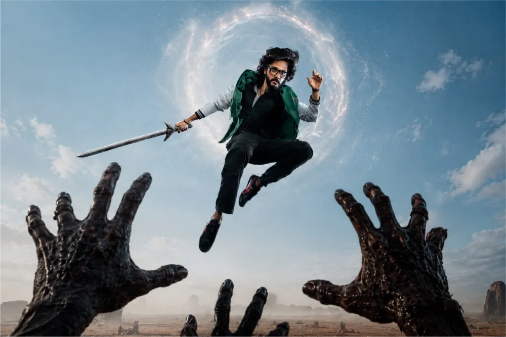 Upendra, Teja Sajja, and Shanaya Kapoor are cast in 'Zombie Reddy Nxt Lvl' looking ready for a wild ride.