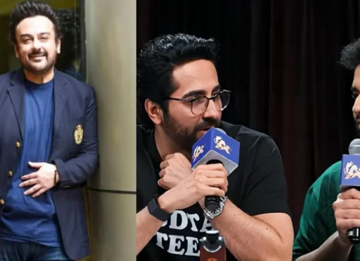 Ayushmann Khurrana laughing during a comedy show interview