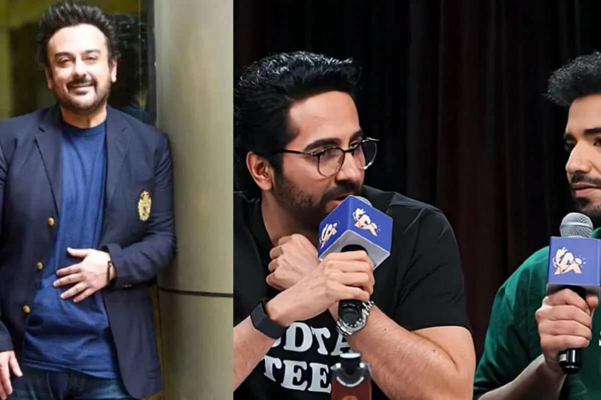 Ayushmann Khurrana laughing during a comedy show interview