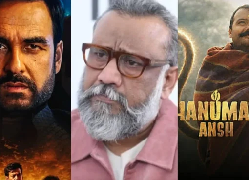 Anubhav Sinha speaks at an event.