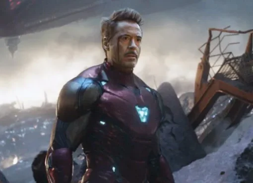 Screenshot of the Avengers: Endgame movie poster with heroes gathered.