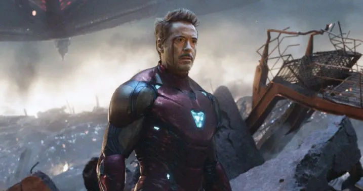 Screenshot of the Avengers: Endgame movie poster with heroes gathered.