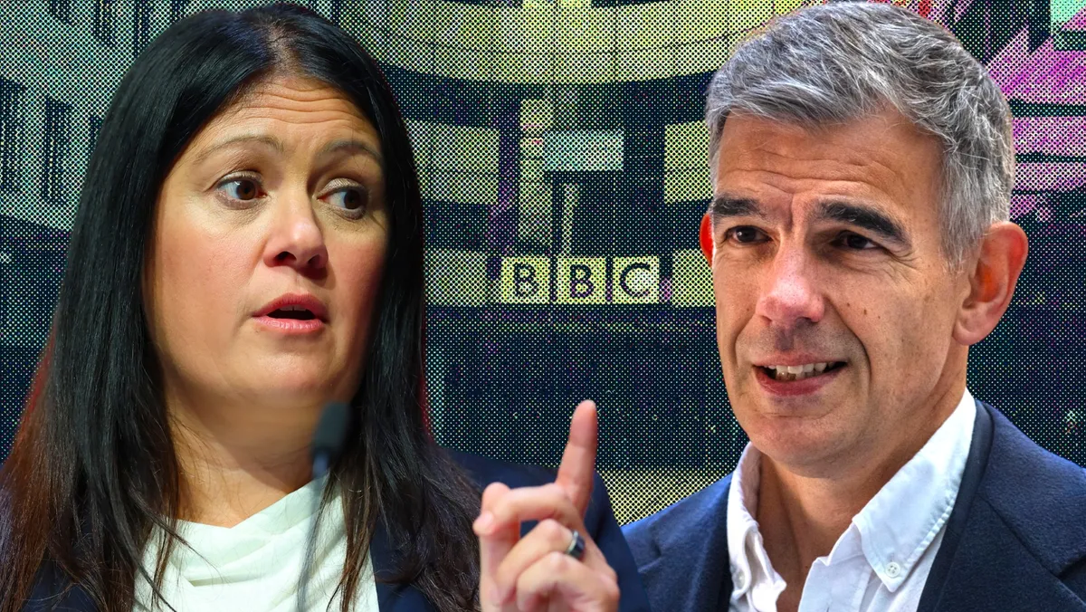A graphic showing the BBC logo with a piggy bank looking empty.
