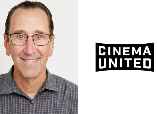 Mitch Neuhauser on stage at CinemaCon.